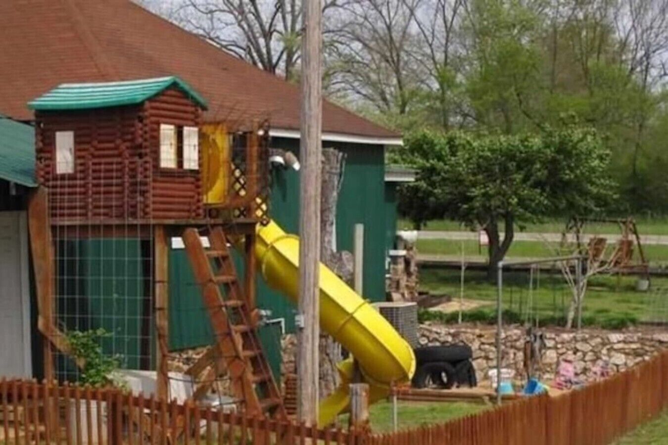 Backyard play area