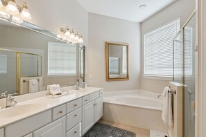 Bathtub, towels