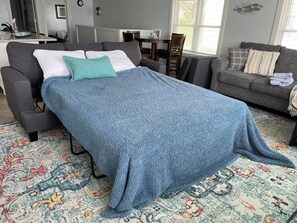 2 dormitorios, cuna de viaje, wifi gratis y ropa de cama