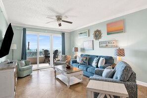 TV - Ground-Level Beachfront 4BR @ The Enclave  • Sleeps 10  • Heart of Orange Beach (Orange Beach)