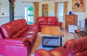 TV, fireplace, table football