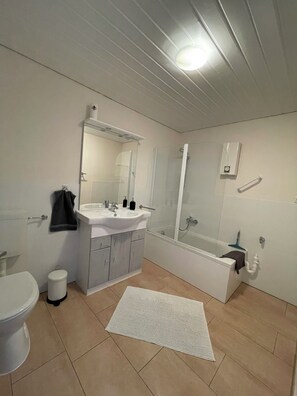 Duschwanne, Haartrockner, Toilettenpapier