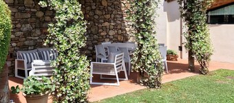 Old restored lemon house near the center