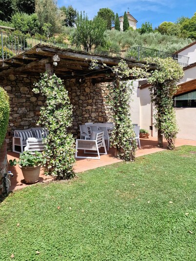 Old restored lemon house near the center