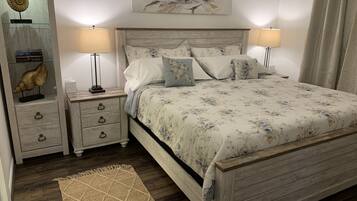 1 chambre, coffre-fort, fer et planche à repasser