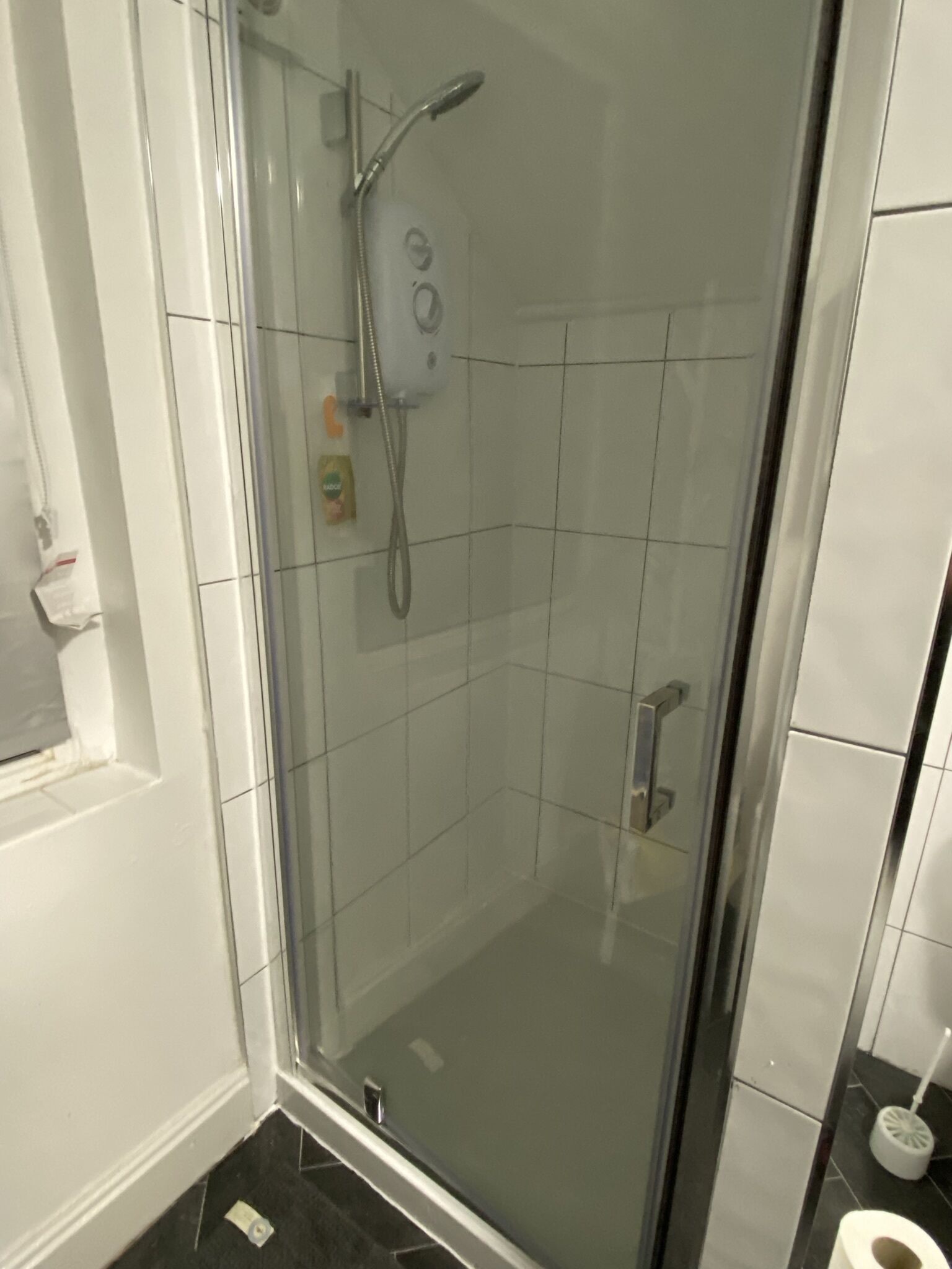 Bathtub, hair dryer, towels, soap