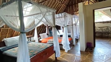 3 habitaciones, escritorio, wifi gratis y ropa de cama