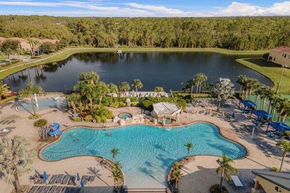 Una piscina riscaldata