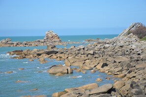 En la playa 