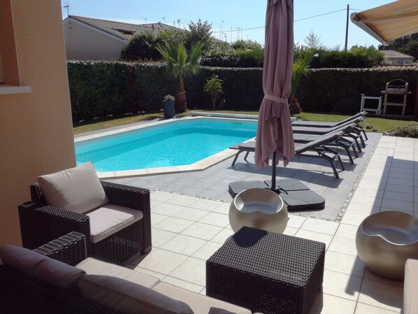 A heated pool