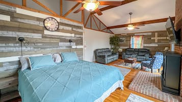 4 habitaciones, escritorio, tabla de planchar con plancha y wifi gratis
