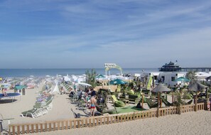 Vlak bij het strand