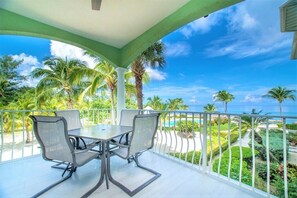 Family Condo, 3 Bedrooms, Balcony, Beach View | Balcony view - On The Bay (North Side)
