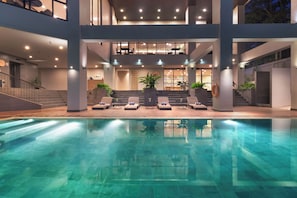 Outdoor pool, open 7:00 AM to 7:00 PM, sun loungers