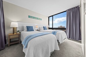 2 bedrooms, iron/ironing board, travel crib, free WiFi