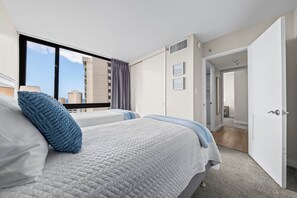 2 bedrooms, iron/ironing board, travel crib, free WiFi