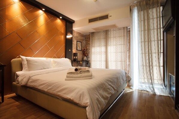 2 室のベッドルーム、アイロン / アイロン台、インターネット、ベッドシーツ