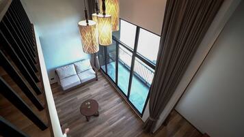 Dortoir Partagé Familial, plusieurs lits | Coffres-forts dans les chambres, bureau, rideaux occultants