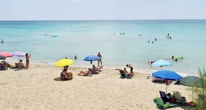 Villa AURORA, beautiful sea view! 400mt from the sandy beach.