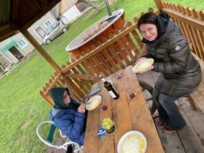 Zimmer, 1 Schlafzimmer, Raucher, Terrasse | Speisen