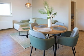 Apartment, 1 Bedroom, Balcony, Garden View | Living room - Basilea Delux Apartment (Malinska-Dubasnica)
