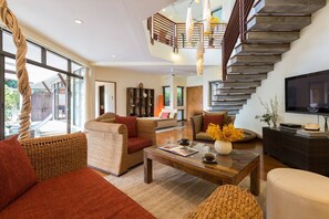 Living room - Relaxing Villa, Amazing View to Angthon Marine Park (Koh Samui)