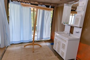 Room, 1 Bedroom, Terrace, Garden View | Bathroom - Room in Lodge - Find a Quiet Beach Resort at Rushel Kivu Resort! (Boneza)