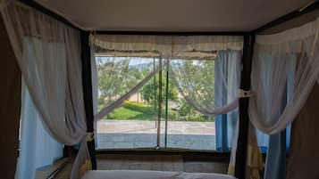 Habitació, 1 dormitori, terrassa, vistes al jardí | Interior