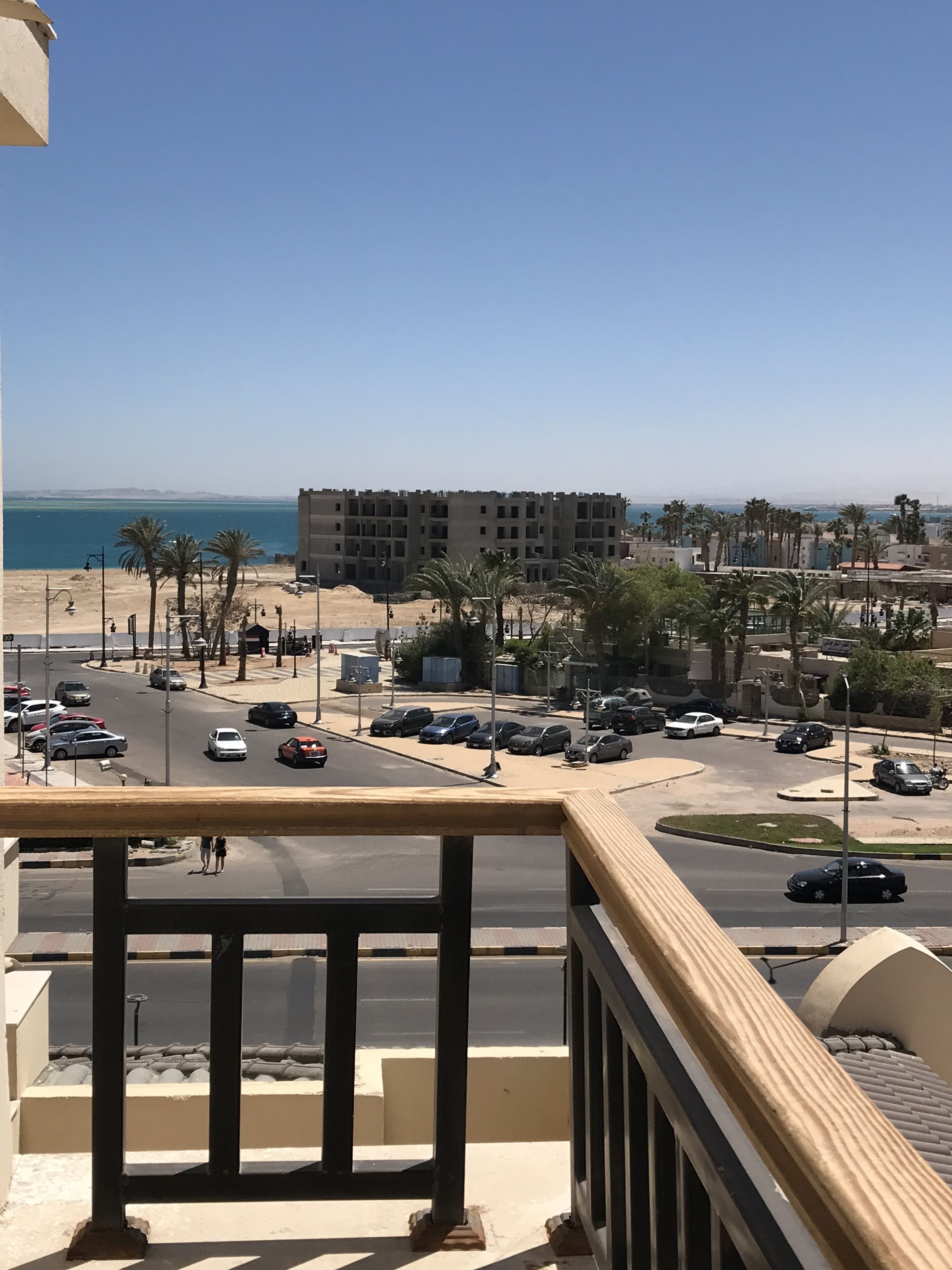 Blick von der Unterkunft