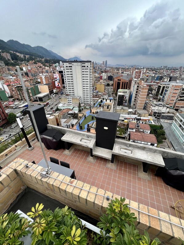 Loft, 1 Bedroom, Balcony, City View | Property grounds