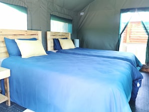Quarto duplo standard | Frigobar, roupa de cama