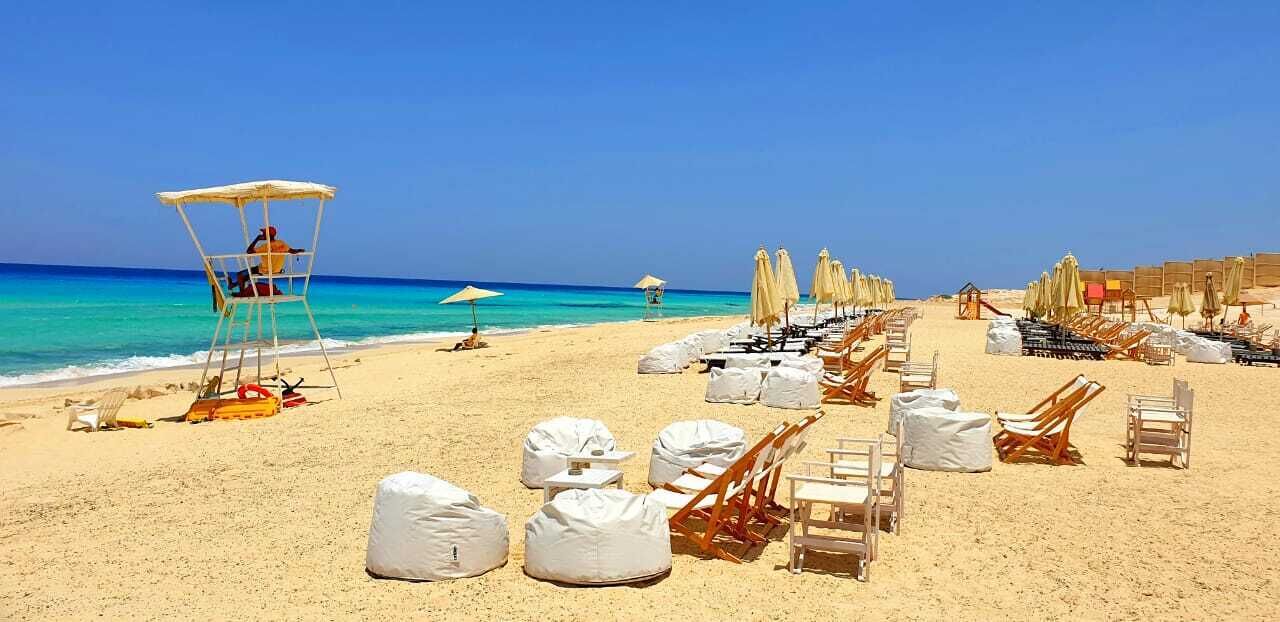 Private beach, white sand