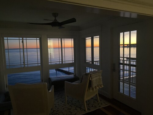 Beautiful waterfront home with private sand beach and amazing views