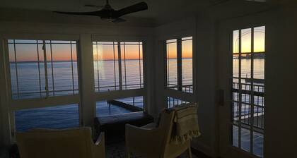 Beautiful waterfront home with private sand beach and amazing views