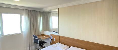 Standard Double or Twin Room, 1 Double Bed, Partial Sea View, Oceanfront | In-room safe, blackout drapes, bed sheets