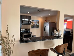 Fridge, microwave, oven, stovetop - Quietest Private Beach in Fort Myers Beach (Fort Myers Beach)