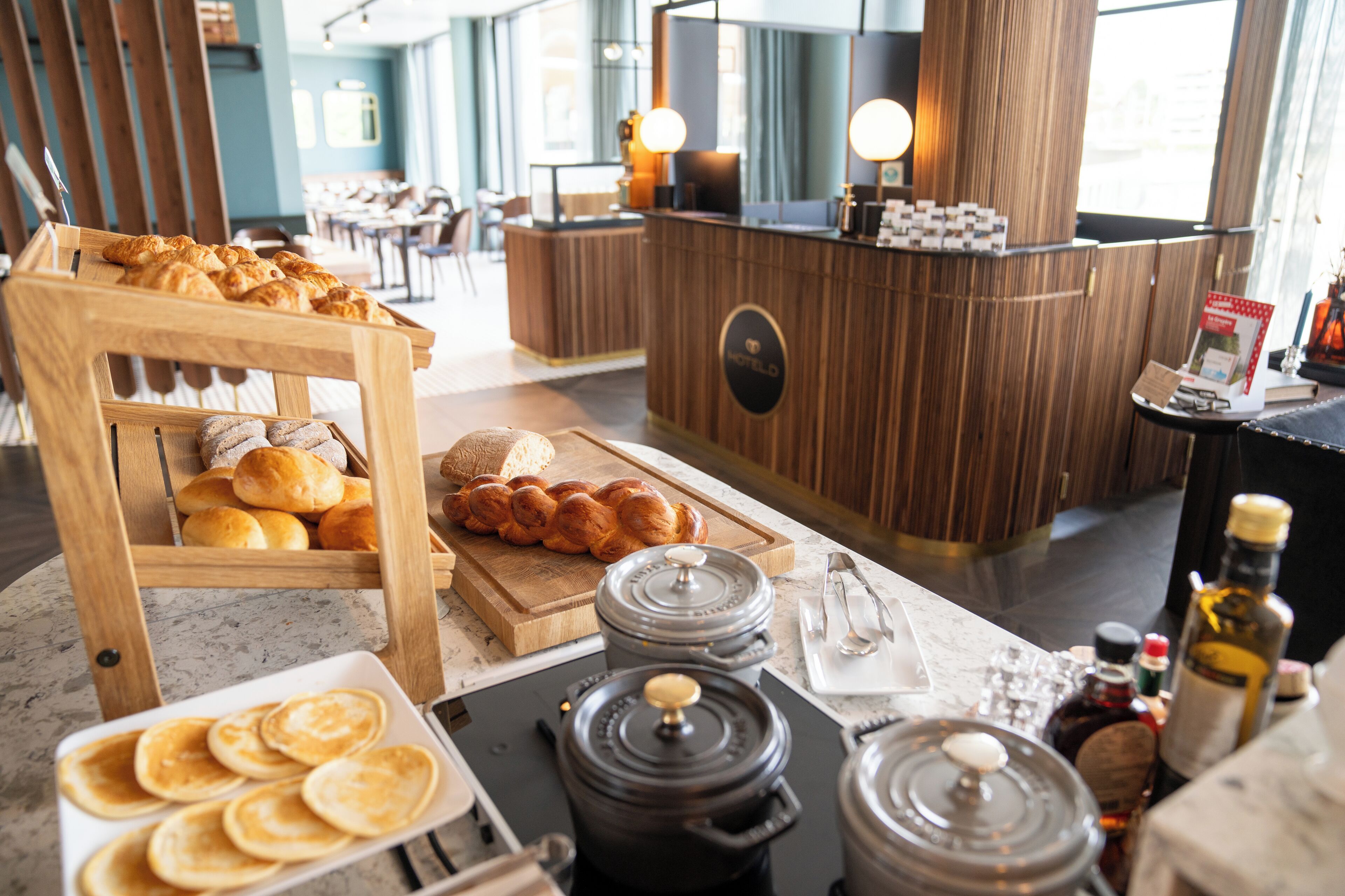Café da manhã com buffet todos os dias mediante uma taxa