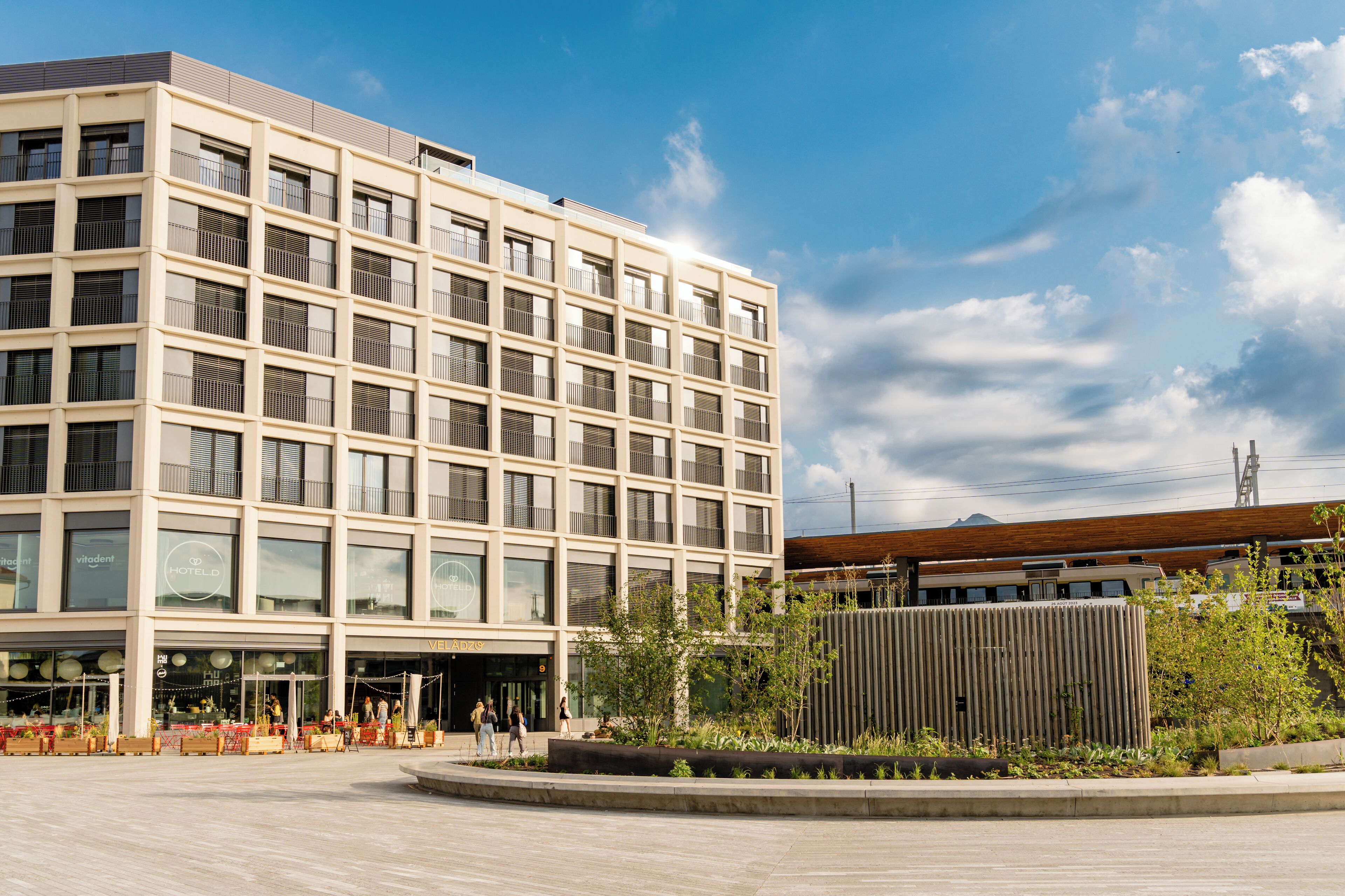 Façade de l’hébergement