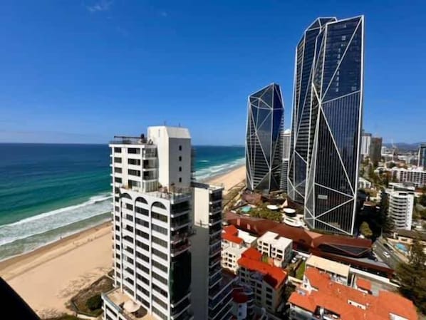Experience the unique blend of modern and traditional architecture in this coastal hotel, offering stunning ocean views.