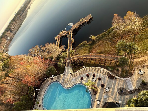 Outdoor pool, a heated pool - Chic Lakefront Resort just short drive to Disney! (Orlando)