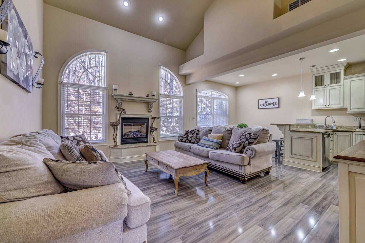 Smart TV, chimenea y videojuegos 