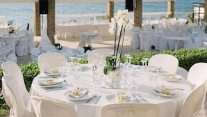 Terrace/patio - Rodini Beach Hotel (Patras)