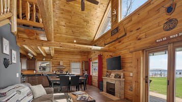 Smart TV, fireplace, video games, computer monitors