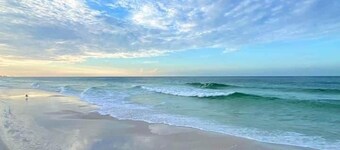 Chic 2BR Getaway with Pool & Balcony Just Steps from the Sand