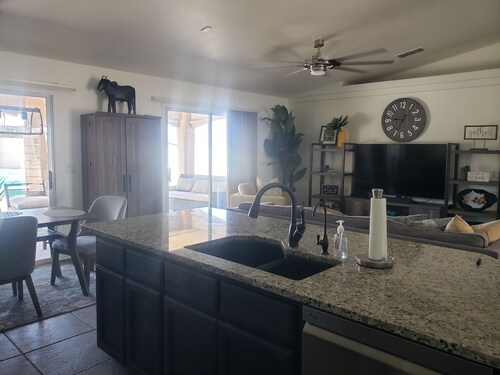 Beautiful home with SPARKLING pool & spa!!!  Miles and miles of off roading.