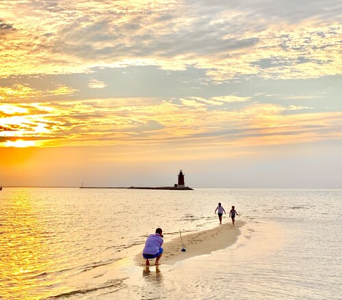 1st floor Coastal Oasis w Pool, Beach Chairs, & Linens near Lewes & Restaurants