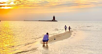 1st floor Coastal Oasis w Pool, Beach Chairs, & Linens near Lewes & Restaurants