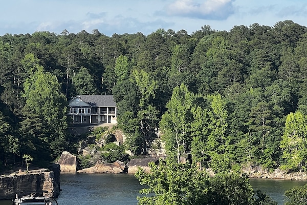 View of house from HWY 225 bridge