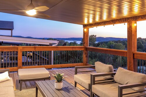 Luxe Lake Escape w/ Private Indoor Pool + Sleeps 34!