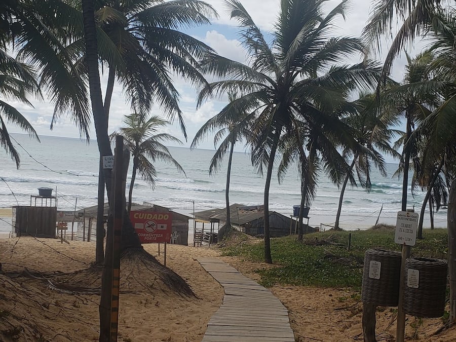 On the beach, white sand, beach towels